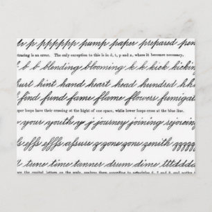 Die Kunst der Penmanhip Postkarte