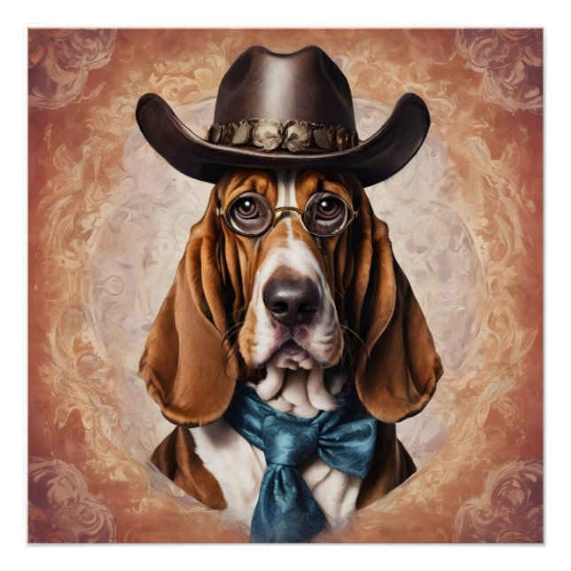 Die Kunst des Basset Hound Poster (Vorderseite)