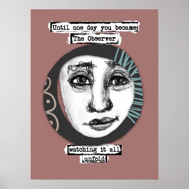 Die Kunst des Beobachterposters Poster (Vorne)