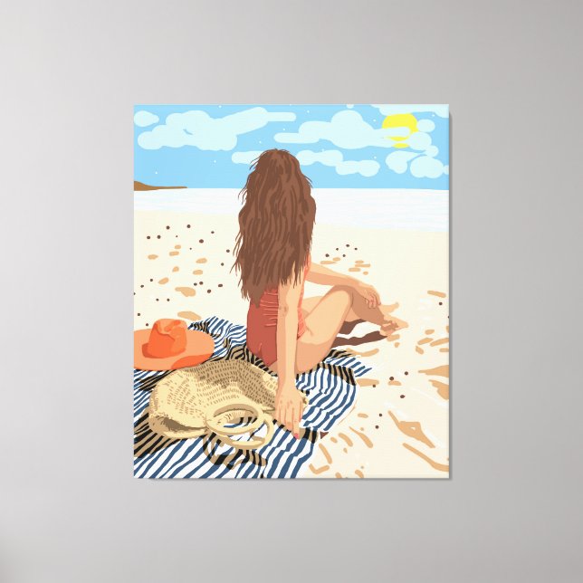 Die Kunst des Lebens ist, im Moment zu leben Leinwanddruck (Vorderseite)