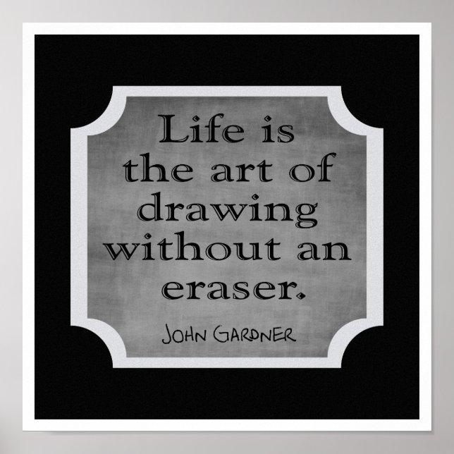 Die Kunst des Lebens — Kunstdruck Poster (Vorne)