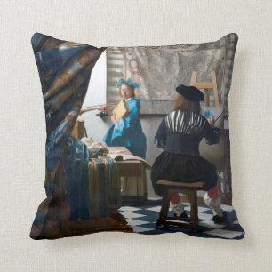 Die Kunst des Malens, Johannes Vermeer, 1666-1667 Kissen