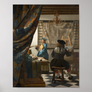Die Kunst des Malens - Johannes Vermeer Poster