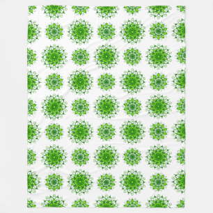 die Kunst des Mandala-Musters Fleecedecke