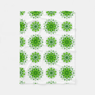 die Kunst des Mandala-Musters Fleecedecke
