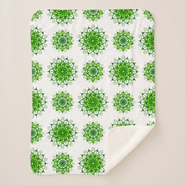 die Kunst des Mandala-Musters Sherpadecke (Vorderseite)