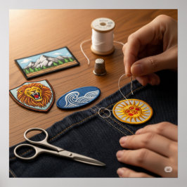 Die Kunst des Nähens Poster