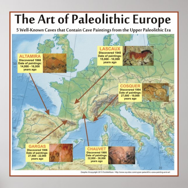 Die Kunst des paläolithischen Europas Poster (Vorne)