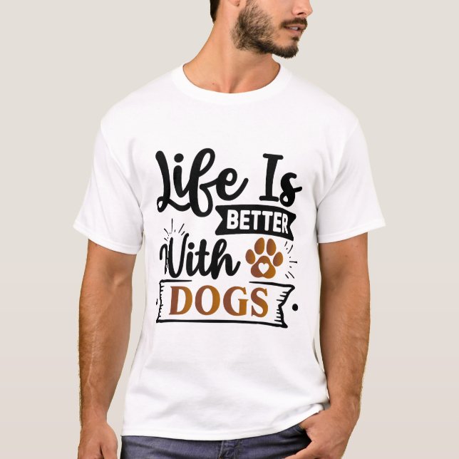 Die Kunst des positiven Hundes | Motivierend Angeb T-Shirt (Vorderseite)