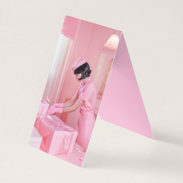 Die Kunst des rosa Geschenkverpackens (Vorderseite)
