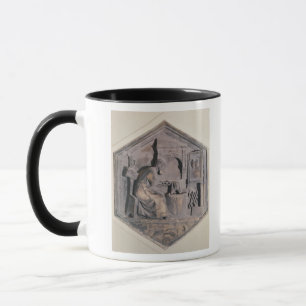 Die Kunst des Schmiedens, sechseckiges dekoratives Tasse