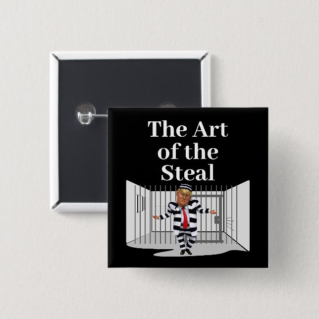 Die Kunst des Trump-Sticks Button (Vorne & Hinten)