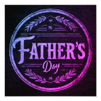 Die Kunst des Vatertags Fotodruck