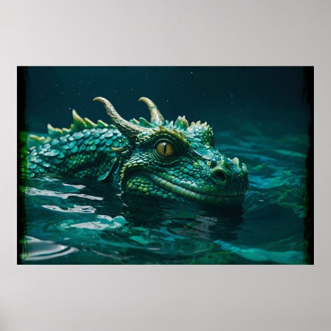 Die Kunst des Wasserdrachen Poster (Vorne)