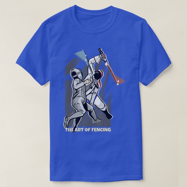 Die Kunst des Zaunsports für Fencer Funny Fe T-Shirt (Design vorne)