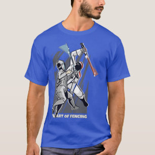 Die Kunst des Zaunsports für Fencer Funny Fe T-Shirt