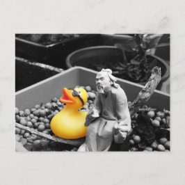 "Die Kunst des Zen" Rubber Duck Postcard Postkarte
