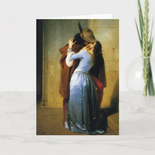 Die Kunst-Grußkarte 'Der Kuss' Karte