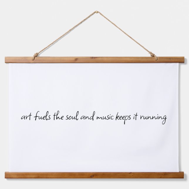 Die Kunst heizt das Soul mit Holzklappwänden an. Wandteppich Mit Holzrahmen (Vorne)