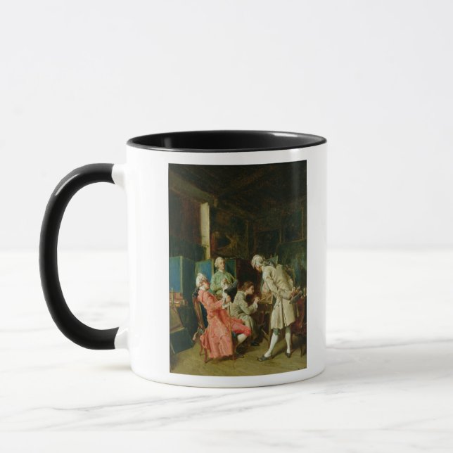 Die Kunst-Kritiker, 1878 Tasse (Links)