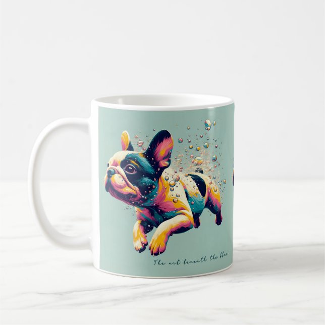 Die Kunst unter dem Blau Kaffeetasse (Links)