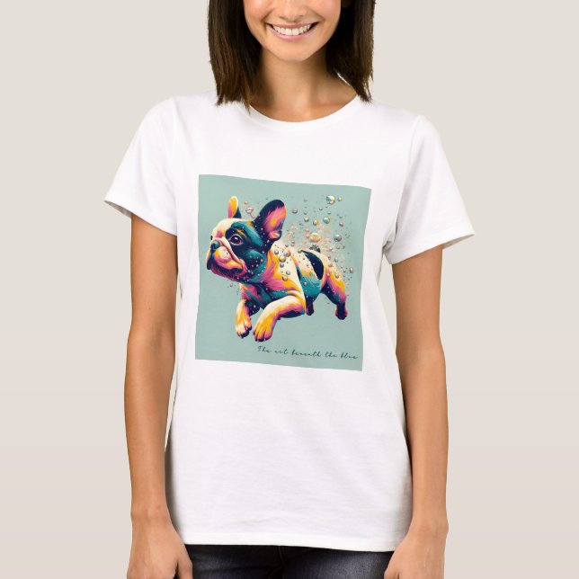 Die Kunst unter dem Blau T-Shirt (Vorderseite)