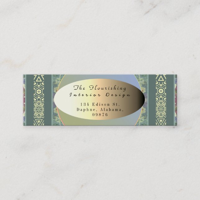 Die Kunsthandwerkskarte Mini Visitenkarte (Vorderseite)