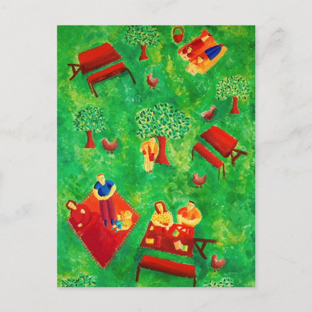 Die kunsthistorische Akrylenmalerei Postkarte (Vorderseite)