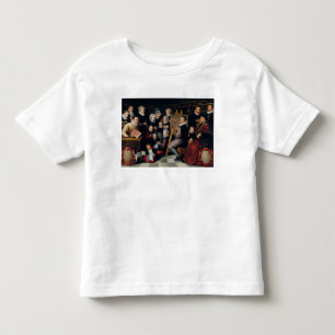 Die Künstler-Malerei, umgeben von seiner Familie Kleinkind T-shirt