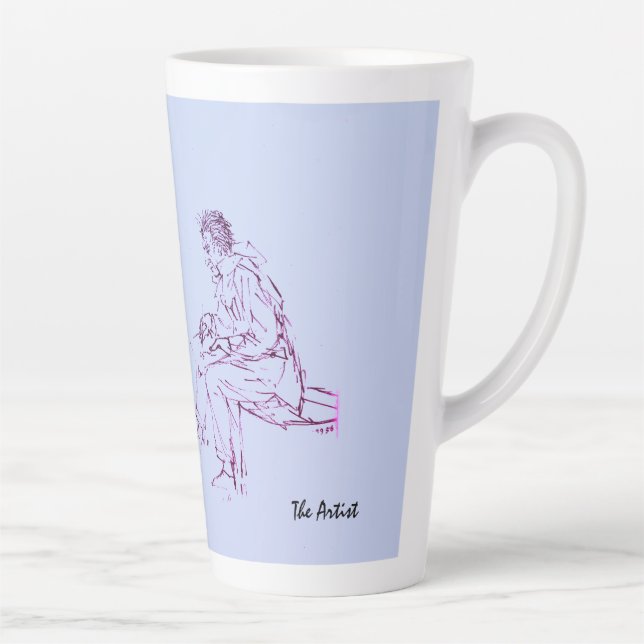 Die Künstlerin Latte Tasse (Rechts)