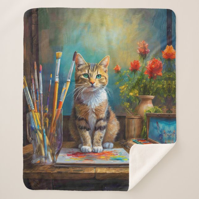 Die künstlerische Katze Sherpadecke (Vorderseite)