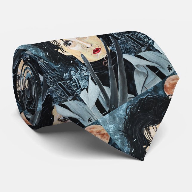 Die künstlerische Malerei von Alfred Fox Krawatte (Gerollt)
