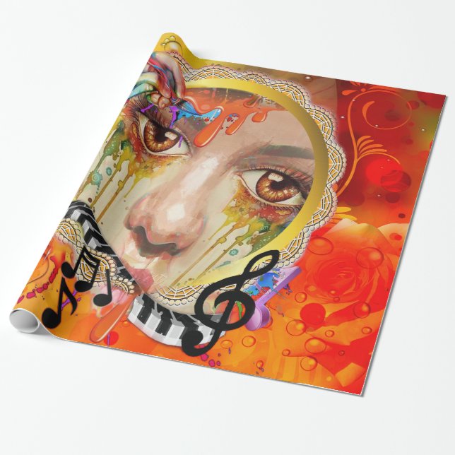 Die künstlerische Palette Geschenkpapier (Ungerollt)