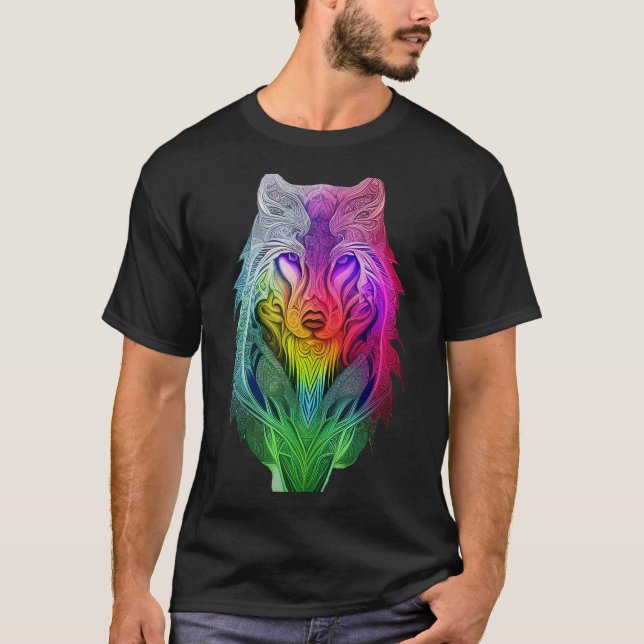 Die künstlerische Vision der Sigma Wolf Illustrati T-Shirt (Vorderseite)