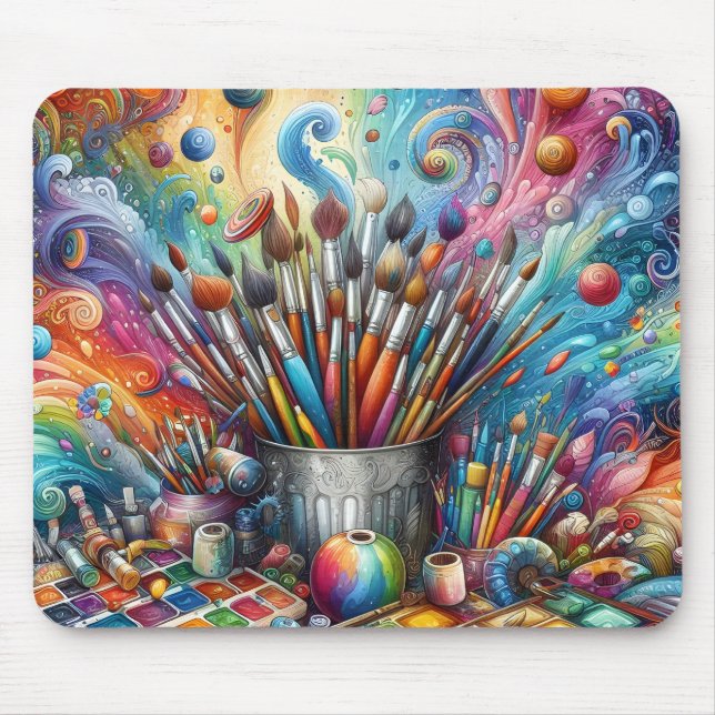 Die Künstlerpalette  Mousepad (Vorne)