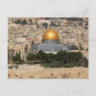 Die Kuppel des Felsens, Jerusalem 1 Postkarte