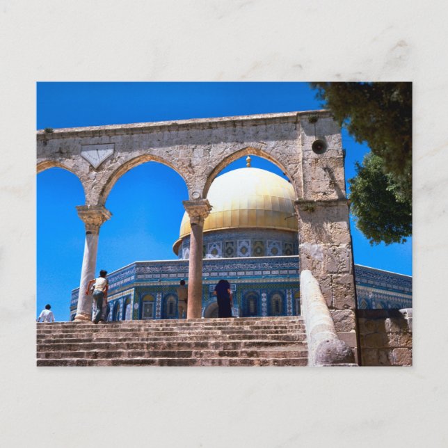 Die Kuppel des Felsens, Jerusalem Postkarte (Vorderseite)