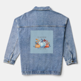 Die Kürbisfashion der Frauen Denim Jacket Jeansjacke