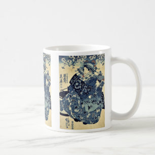 Die Kurtisane Hanao von Ogiya durch Utagawa, Kaffeetasse