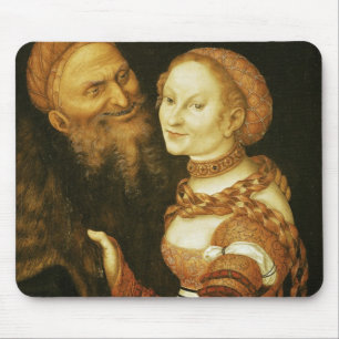Die Kurtisane und der alte Mann, c.1530 Mousepad