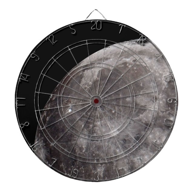 Die Kurve des Moon Astronomy Image Dart Board Dartscheibe (vorne)
