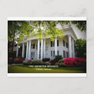 DIE KÜRZERE MANSION - EUFAULA, ALABAMA POSTKARTE