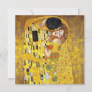 Die Kuss - Gustav Klimt - Flache Grußkarte Karte