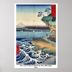 Die Küste bei Hota in Boshu durch Ando, Hiroshige Poster