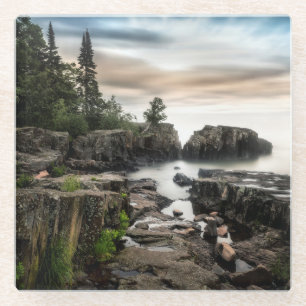 Die Küste des Oberen Sees   Minnesota Glasuntersetzer