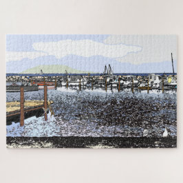 Die Küste, Marseillan Süd-Frankreich Puzzle