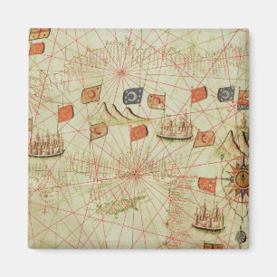 Die Küste von der Türkei und von Zypern Magnet