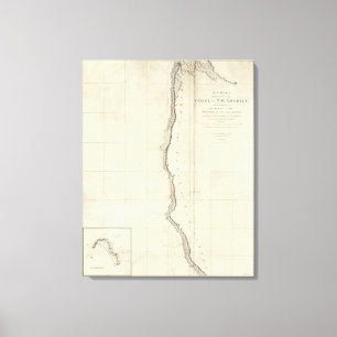 Die Küste von Nordwestamerika Leinwanddruck