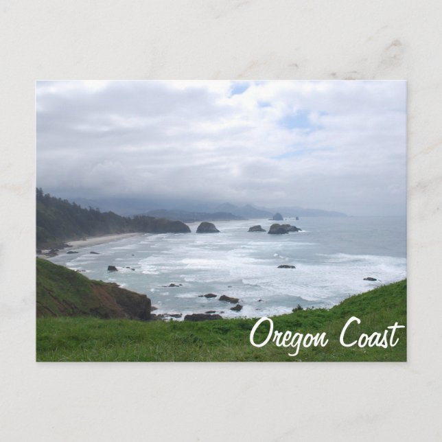 Die Küste von Oregon Postkarte (Vorderseite)