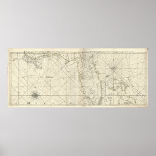 Die Küste von West Florida und Louisiana. [1775] Poster